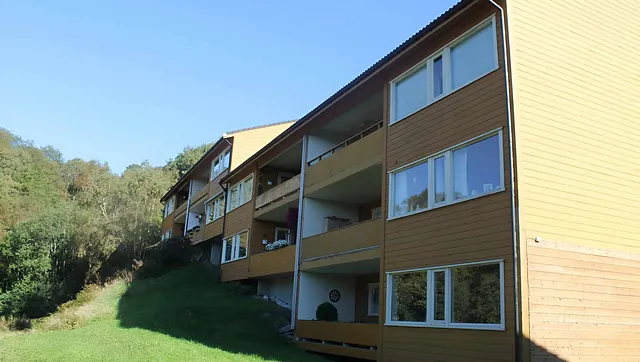 Renoverte fasader på leiligheter